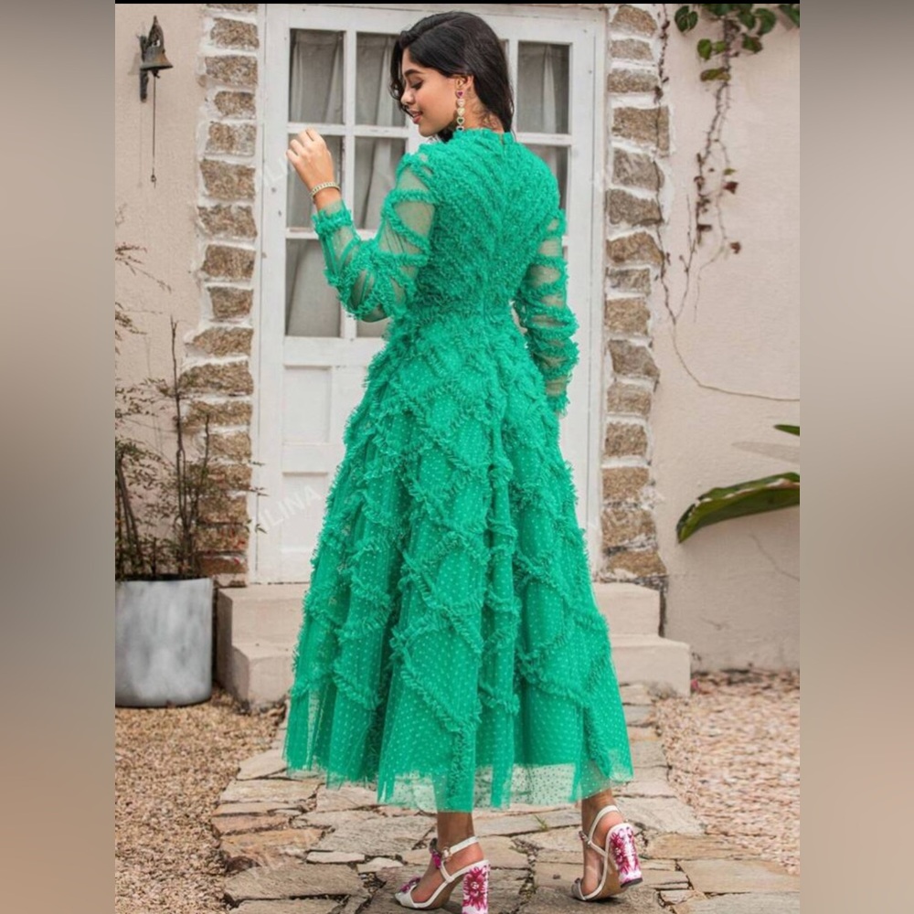 Elegant Teal Evening Gown
